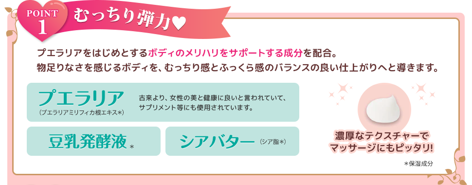 POINT1 むっちり弾力