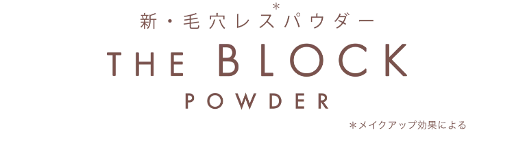 新・毛穴レスパウダー THE BLOCK POWDER