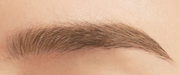 ナチュラルブラウンの眉毛カラーサンプル