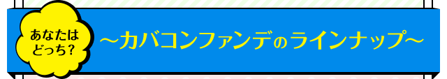 あなたは どっち？〜カバコンファンデのラインナップ〜