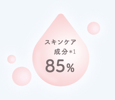 スキンケア成分＊1 85%